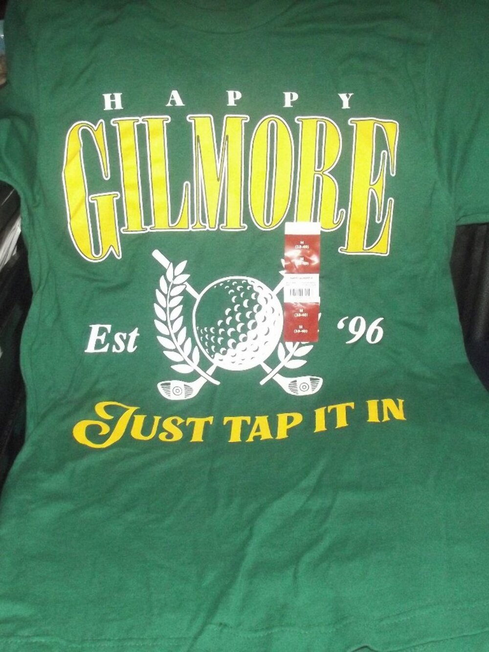 Vintage 1996 Happy Gilmore Just Tap It In Mens SS T - Shirt--Sz 38-40---NWT